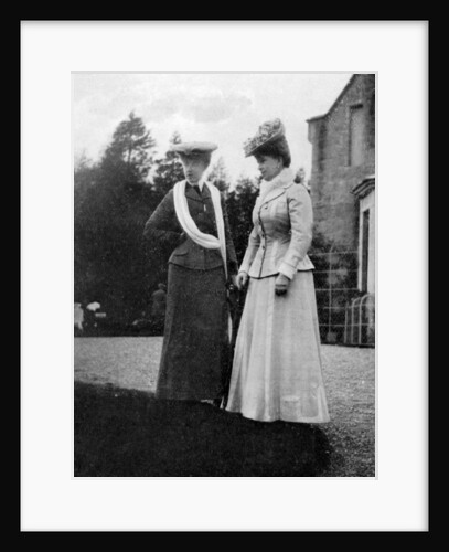 Mary of Teck (1867-1953), Princess of Wales, with the Duchesse d'Aosta by Queen Alexandra
