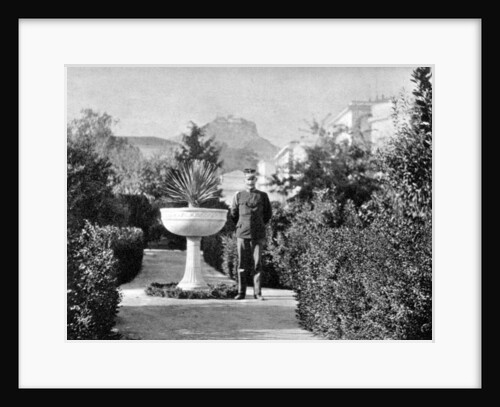 Prince Constantine (1868-1923), the Duke of Sparta, in his garden at Athens by Queen Alexandra