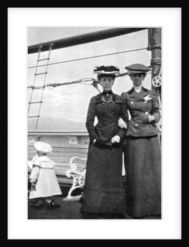 Prince Olav (1903-1991) with Lady Antrim and Miss Knollys by Queen Alexandra