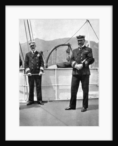 Commander Sir Archibald Milne (1855-1938) with Captain V Stanley by Queen Alexandra