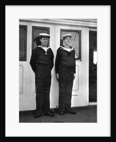 Two ship's boys on the royal yacht Victoria and Albert III by Queen Alexandra