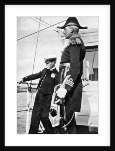 Prince Edward (1894-1972), the future King Edward VIII, with Sir Charles Cust by Queen Alexandra