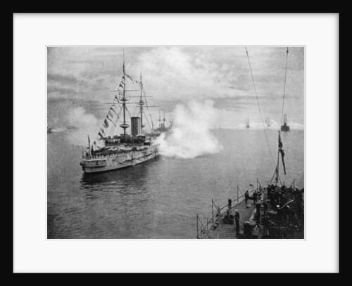 A salute by the Home Fleet by Queen Alexandra