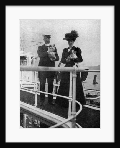 Princess Victoria (1868-1935) with the Queen's dogs by Queen Alexandra