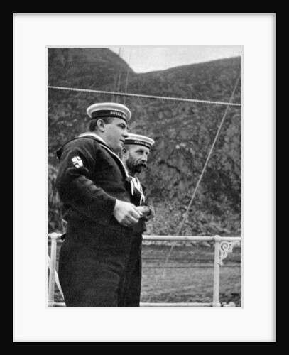 Two sailors on the royal yacht off the coast of Norway by Queen Alexandra