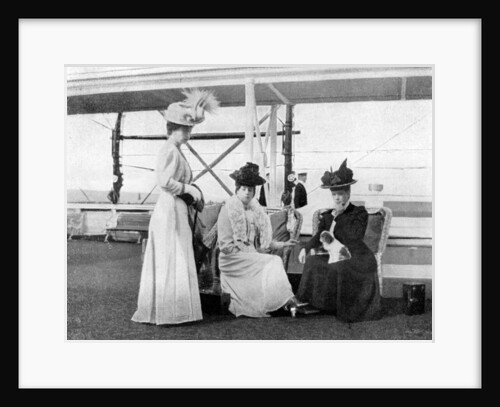 On board the royal yacht Victoria and Albert III by Queen Alexandra
