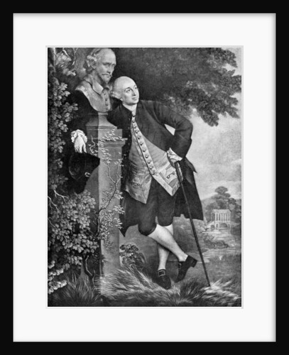 David Garrick (1717-1779), English actor, playwright, theatre manager and producer by Anonymous