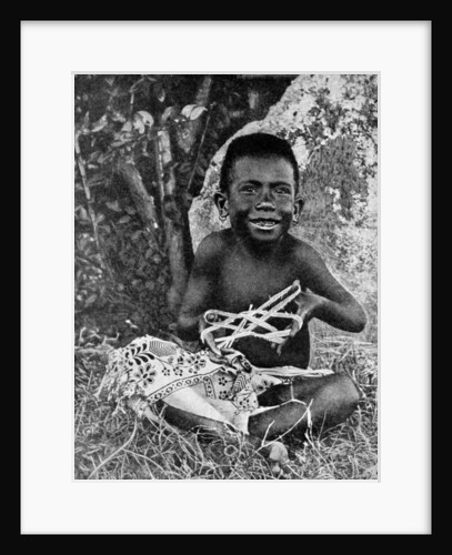 Kiwai child, living at the entrance to the Fly River, New Guinea by WN Beaver