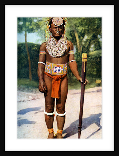 A Malayta chief, Solomon Isles by CW Collinson
