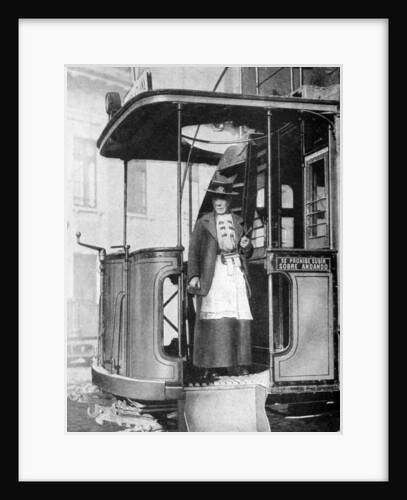 A woman tram-conductor, Chile by Brown & Dawson