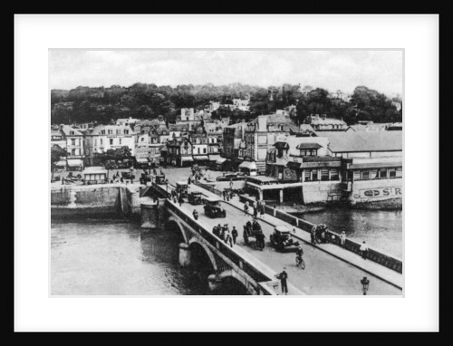 The bridge on the River Touques, Trouville, France by Anonymous