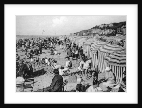 The beach, Trouville, France by Anonymous