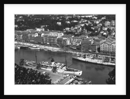 The port from Mont Boron, Nice, France by Anonymous