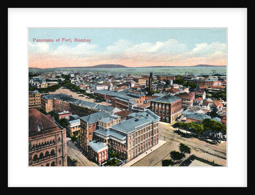 Panorama of the Fort, Bombay, India by Anonymous