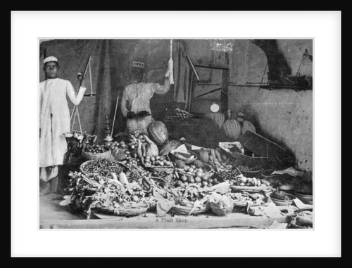 Fruit shop, India by Anonymous
