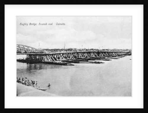 Howrah Bridge over the Hooghly River, Calcutta, India by Anonymous