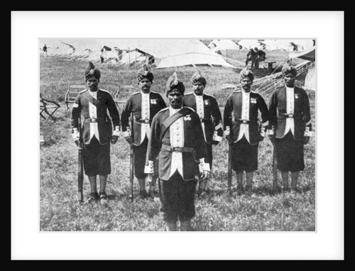 Indian troops at the front, First World War by Anonymous