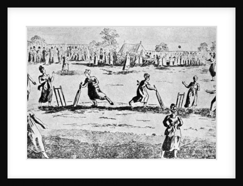 A ladies' cricket match, Newington Green, Islington, London by Anonymous
