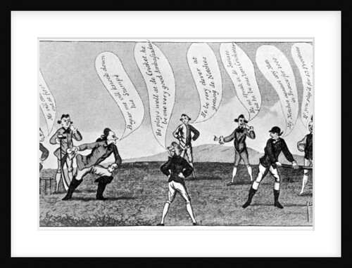 Edward Sackville (1591-1652), 4th Duke of Dorset, playing cricket by Anonymous