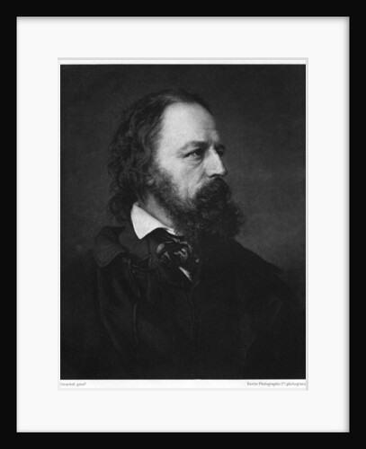Alfred Tennyson, 1st Baron Tennyson (1809-1892), English poet by Berlin Photographic Co