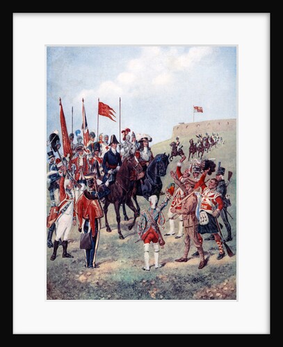 The cavalry meet the infantry on the battlefield by Anonymous