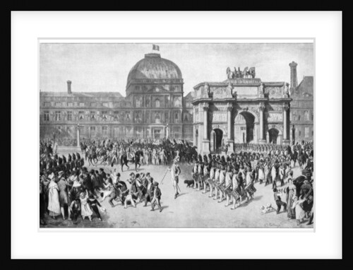 A military parade through Paris, France by Anonymous
