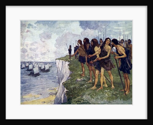 Britons awaiting the imminent arrival of viking ships by Anonymous