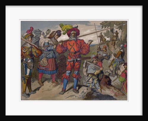 Landsknechts from the 16th century by Ludwig Burger