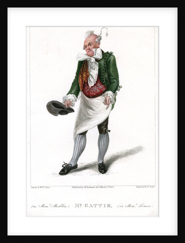 Mr Gattie as Monsieur Morbleu in Monsieur Tonson by R Cooper