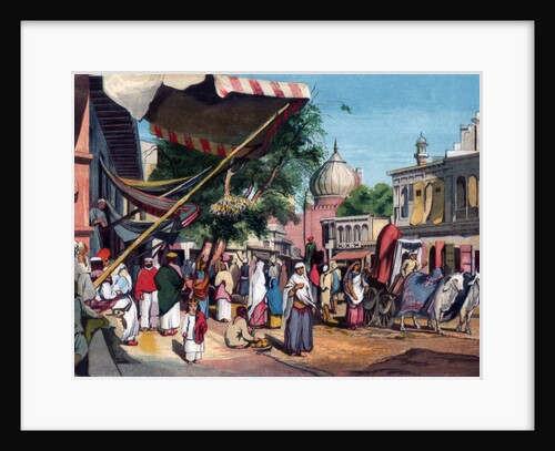 A street at the back of Jami Masjid, Delhi, India by William Carpenter
