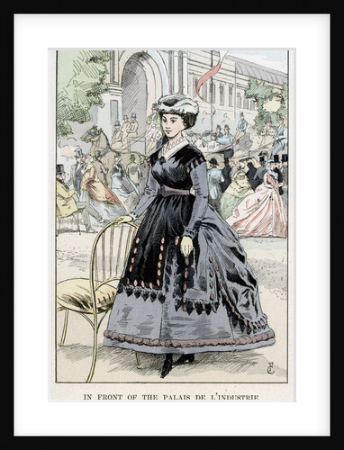 In Front of the Palais de l'Industrie - Coming Back from the Races by Anonymous