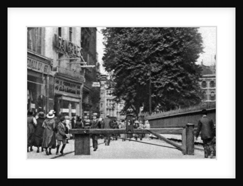 St Paul's churchyard and a tollgate, London by Whiffin