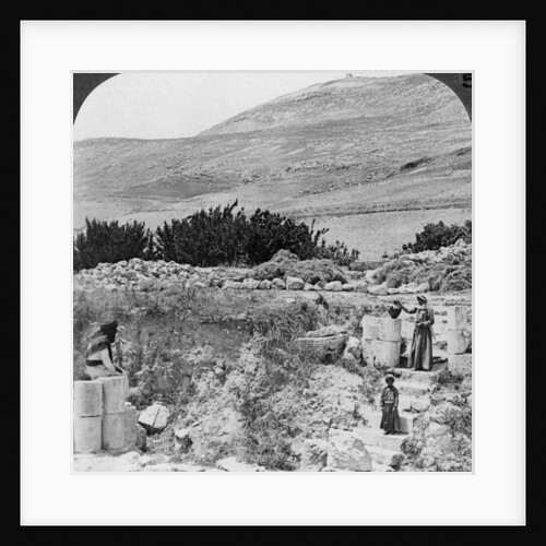 Steps leading to Jacob's well, looking northwest, Palestine (Israel) by Underwood & Underwood