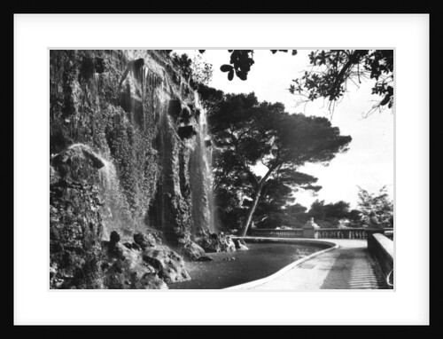 The Chateau Waterfall, Nice, South of France by Anonymous