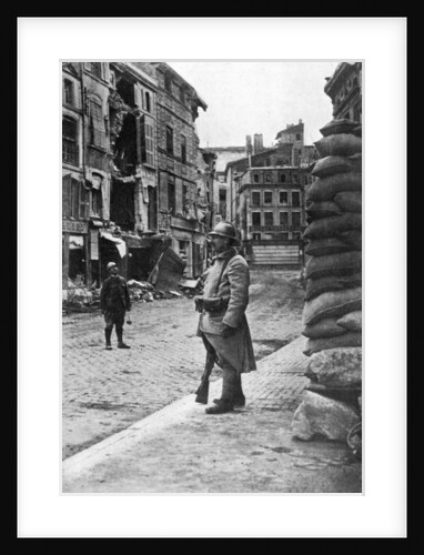 Garrison of French soldiers and firemen, Verdun, France, First World War by Anonymous