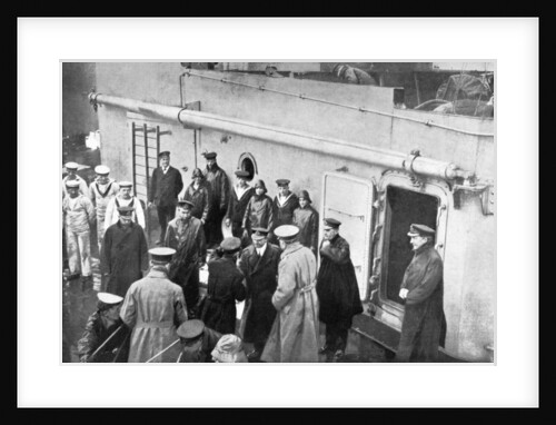 Admiral Jellicoe's farewell to Lord Kitchener, First World War by Anonymous