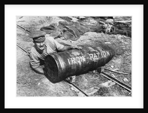 Large shell on its way to the front, First World War by Anonymous