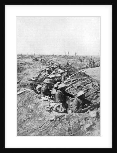 British troops on the Somme Heights, France, First World War by Anonymous