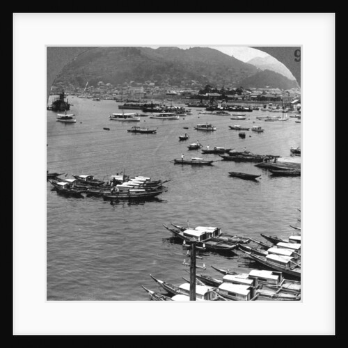 Looking north over vessels in the port of Nagasaki, Japan by Underwood & Underwood