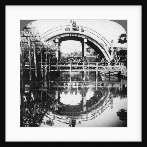 A semi-circular bridge in Japan by Underwood & Underwood