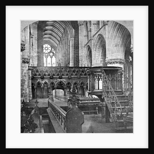 Interior of Glasgow Cathedral, Scotland by Underwood & Underwood