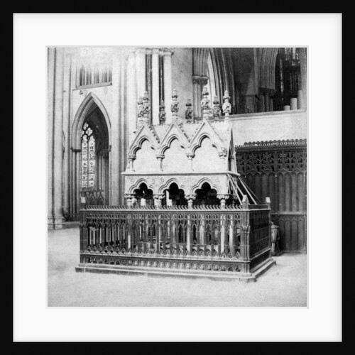 Monument of Walter de Grey, York Minster, York, North Yorkshire by George Washington Wilson