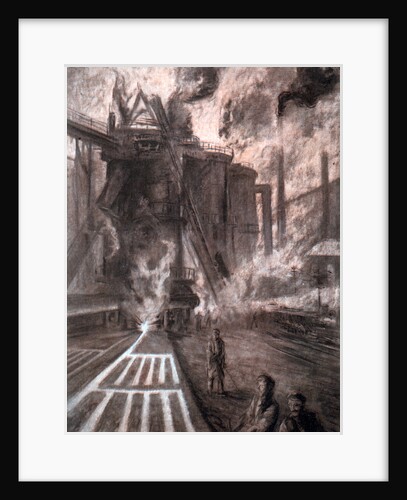 Tapping a Blast Furnace by Arthur Garratt
