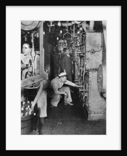 A warship's boiler room, First World War by Anonymous