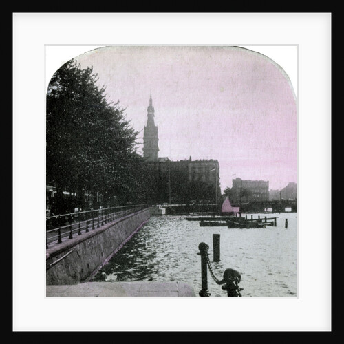 City Hall and the Alster, Hamburg, Germany by Anonymous