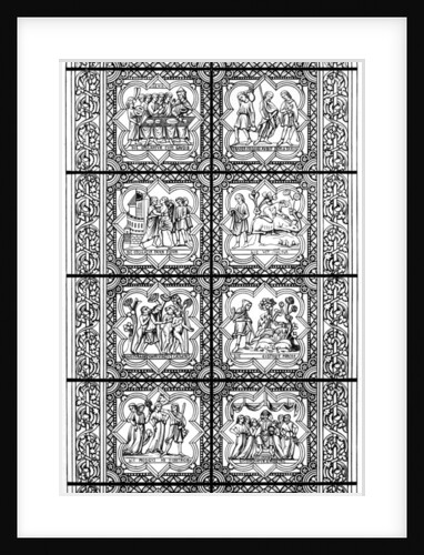 Stained glass window, Bourges Cathedral, Bourges, France by Hauger