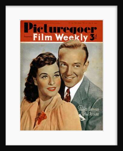 Fred Astaire (1899-1987) and Paulette Goddard (1910-1990), actors by Anonymous