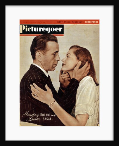 Humphrey Bogart (1899-1957) and Lauren Bacall (b1924), American actors by Anonymous