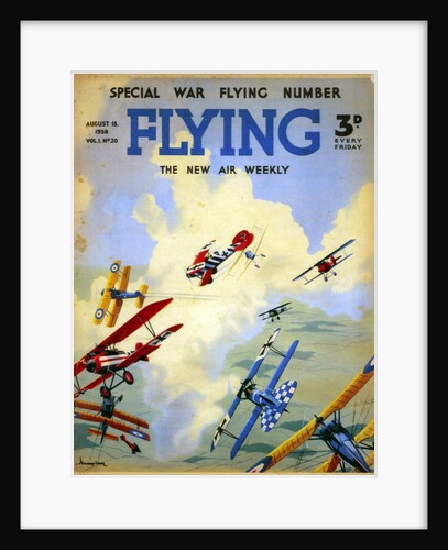 A World War I dogfight by Anonymous