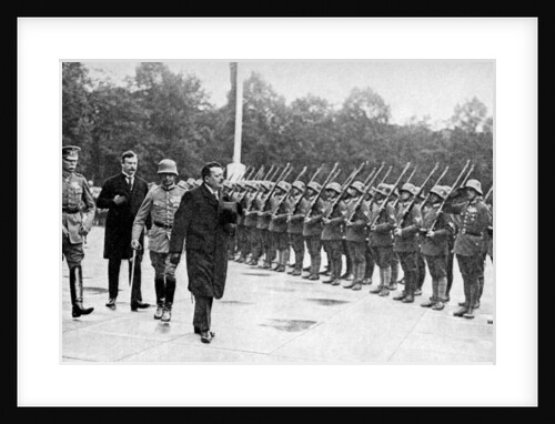 Friedrich Ebert (1871-1925) inspecting the troops, Germany by Anonymous